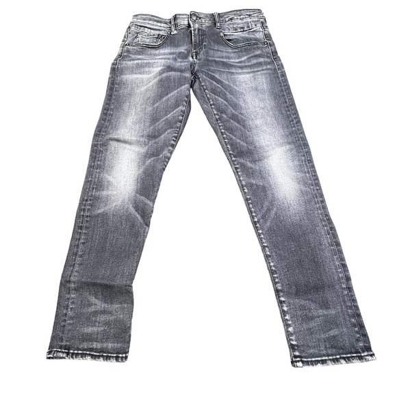 R13 Boy Skinny Jeans Women's Sz 27 Made in Italy Vintage Black Denim